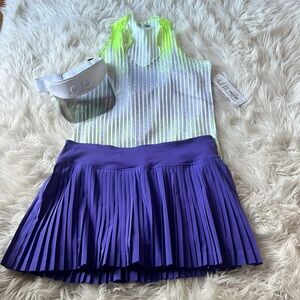 Pleat to Street Lululemon Iris Flower Purple SIze 6 Tennis Skirt